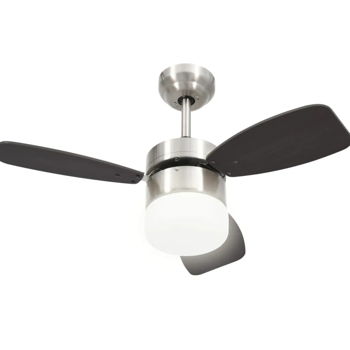 Ventilador de techo Halo 3 aspas con mando a distancia marrón oscuro Ø76 cm