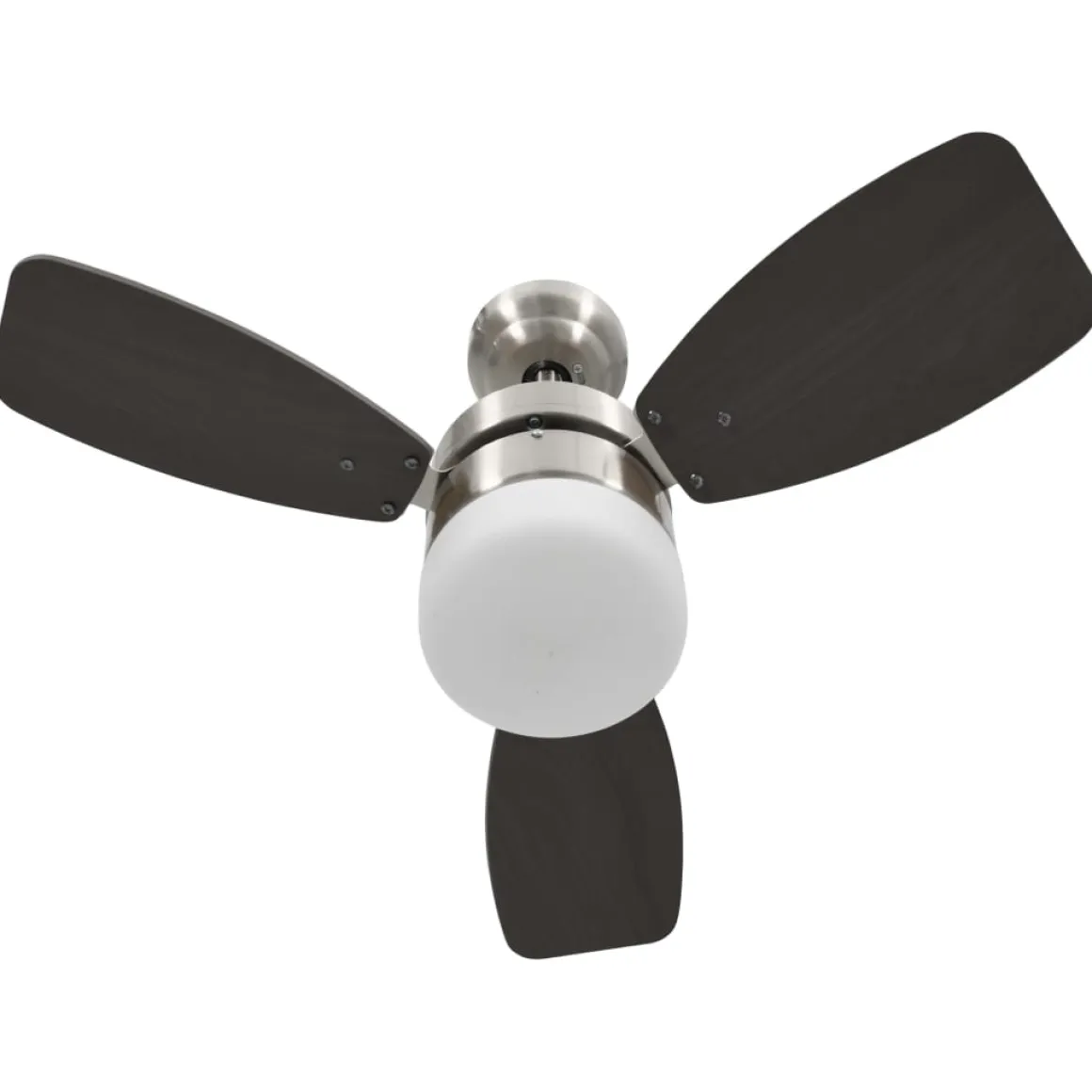 Ventilador de techo Halo 3 aspas con mando a distancia marrón oscuro Ø76 cm