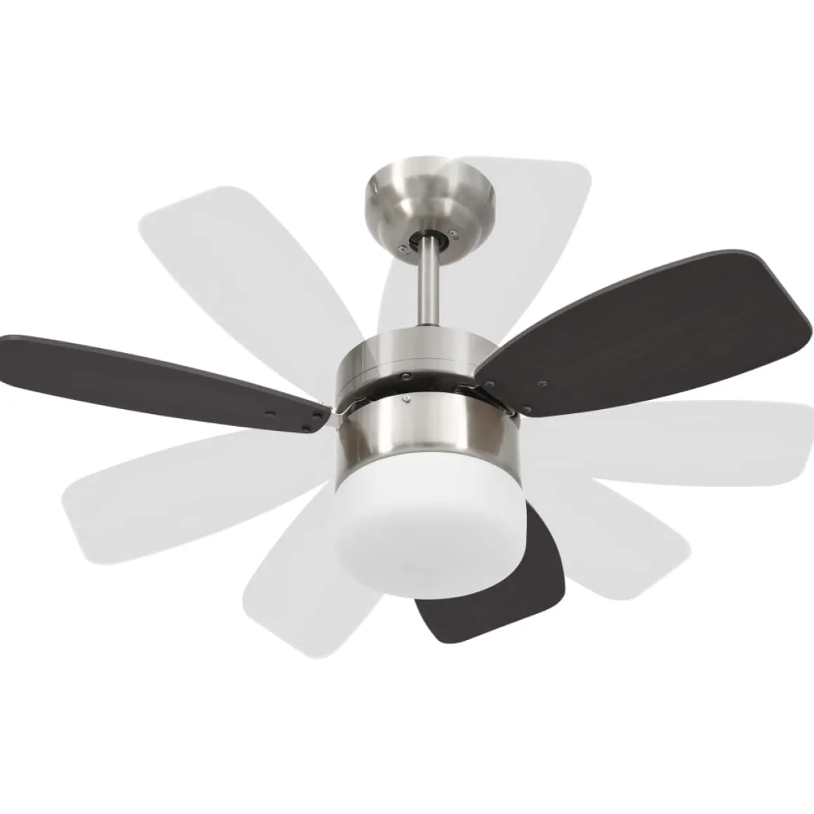 Ventilador de techo Halo 3 aspas con mando a distancia marrón oscuro Ø76 cm