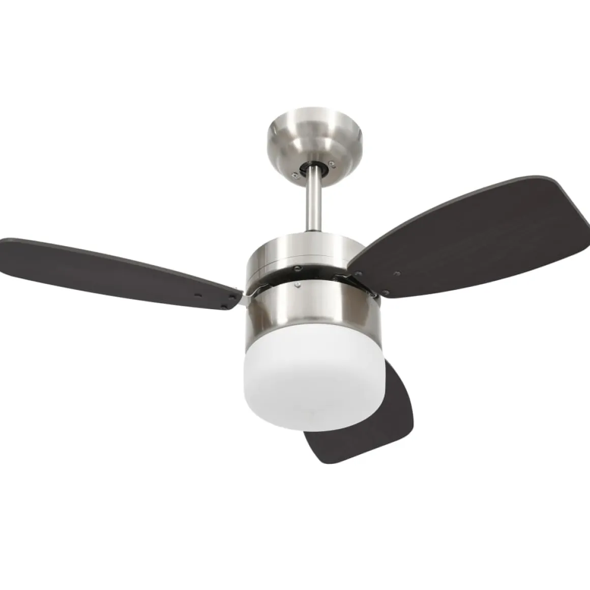 Ventilador de techo Halo 3 aspas con mando a distancia marrón oscuro Ø76 cm