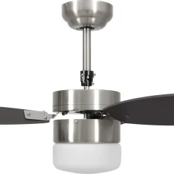 Ventilador de techo Halo 3 aspas con mando a distancia marrón oscuro Ø76 cm