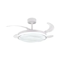 Ventilador de techo Karnak Bel Air 72W 4 aspas retráctiles blanco Ø108 cm