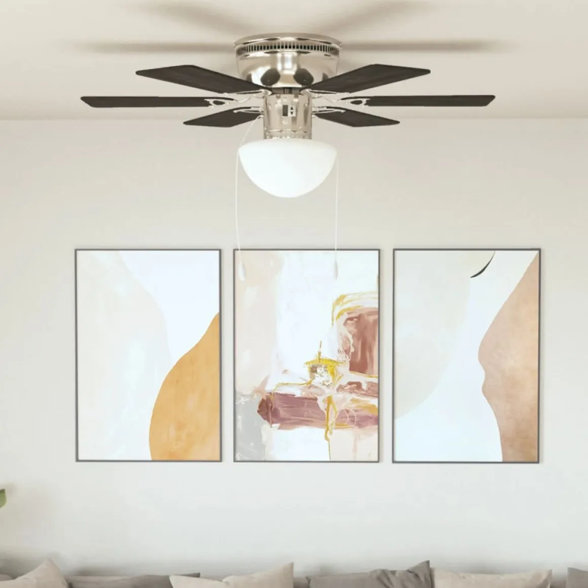 Ventilador de techo Kugo con lámpara Ø82 cm