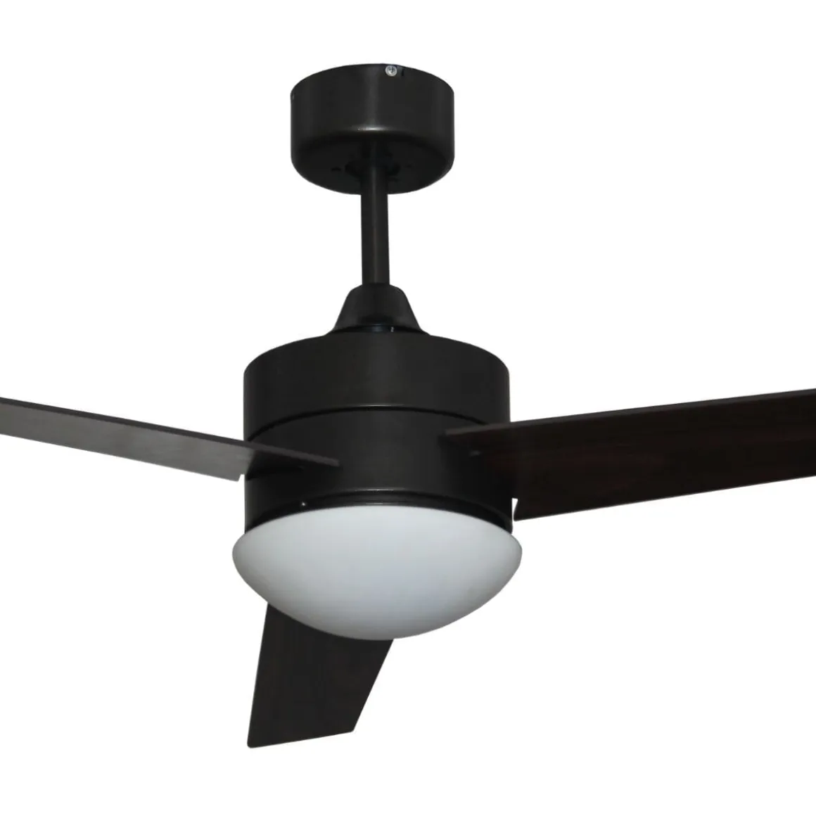 Ventilador de techo Milos 70W 3 aspas con mando a distancia negro Ø121 cm