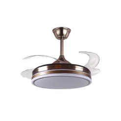 Ventilador de techo New Asgard Bel Air 72W 4 aspas retráctiles marrón Ø108 cm