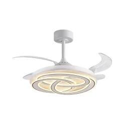 Ventilador de techo Nudos Bel Air 200W 4 aspas retráctiles con luz LED blanco Ø108 cm