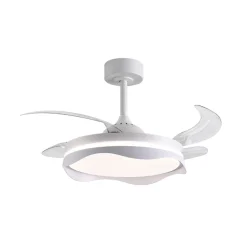 Ventilador de techo Olas Bel Air 72W 4 aspas retráctiles con luz LED Ø108 cm
