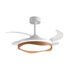 Ventilador de techo Olas Bel Air 72W 4 aspas retráctiles con luz LED Ø108 cm
