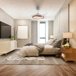 Ventilador de techo Olas Bel Air 72W 4 aspas retráctiles con luz LED Ø108 cm
