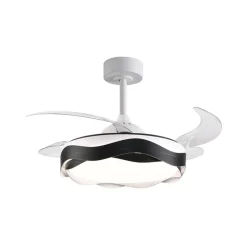 Ventilador de techo Ondas Bel Air 72W 4 aspas retráctiles con luz LED Ø108 cm