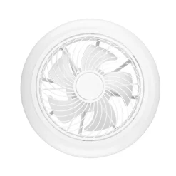 Ventilador de techo Orbegozo CP 12435 20W 6 velocidades luz ajustable blanco Ø33 cm