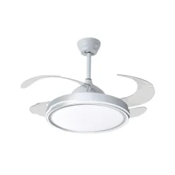 Ventilador de techo Toronto Bel Air 72W 4 aspas retráctiles mando a distancia blanco Ø108 cm