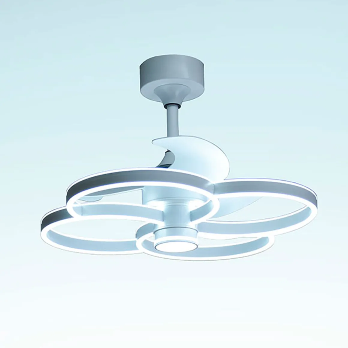 Ventilador de techo Trébol Bel Air DC LED 100+100W blanco Ø60x45 cm