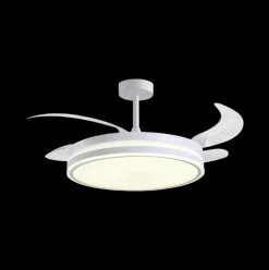 Ventilador de techo Troya Bel Air 72W 4 aspas retráctiles con luz LED blanco Ø108 cm
