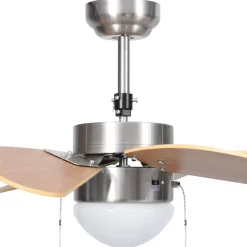 Ventilador de techo VidaXL 39W con lámpara Ø76 cm
