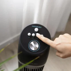 Ventilador de torre Cecotec EnergySilence 850 Skyline 45W 3 velocidades negro/blanco