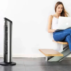 Ventilador de torre Cecotec EnergySilence 890 Skyline 50W pantalla LCD + mando negro