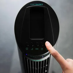 Ventilador de torre Cecotec EnergySilence 890 Skyline 50W pantalla LCD + mando negro