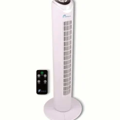 Ventilador de torre Lifetime Air 45W 3 velocidades oscilante con temporizador blanco Ø26,5x81 cm