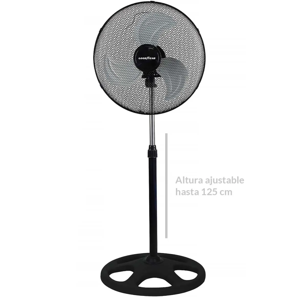 Ventilador Goodyear GY18SF 55W 3 en 1 negro/inox