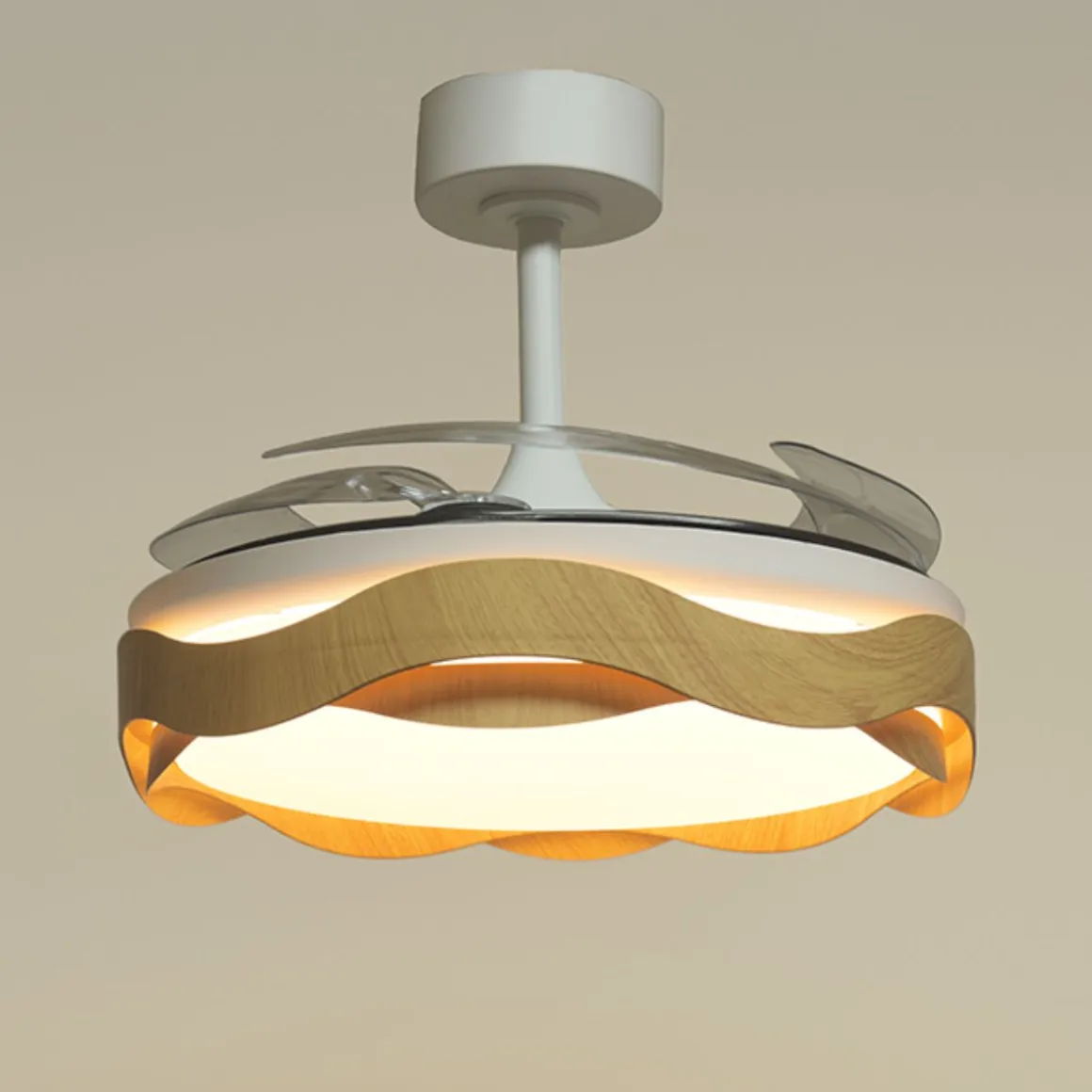 Ventilador Ondas 72W 4 aspas retráctiles Ø108 cm