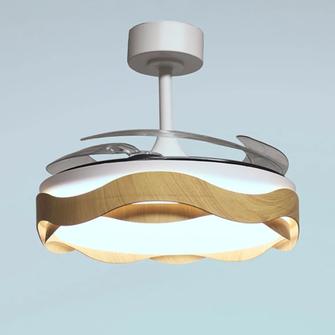 Ventilador Ondas 72W 4 aspas retráctiles Ø108 cm