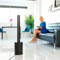 Ventilador/calefactor/purificador TotalPure 3 in 1 Connected Max Cecotec 2000W control vía App negro