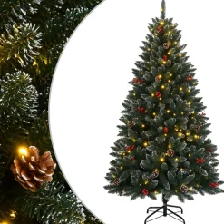 Vidaxl arbol de navidad artificial 150 leds 120 cm