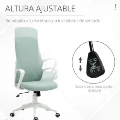Vinsetto silla de oficina giratoria altura ajustable silla de escritorio para adolescente - base