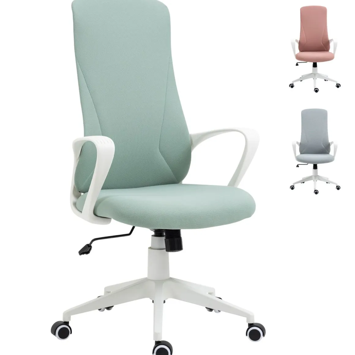 Vinsetto silla de oficina giratoria altura ajustable silla de escritorio para adolescente - base
