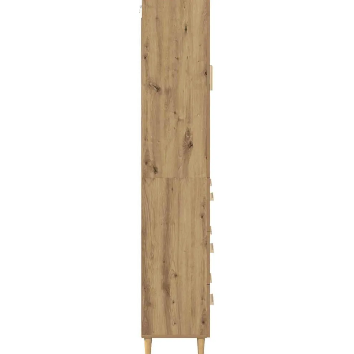 Vitrina Meryem 2 puertas + 3 cajones natural 180x69,5x34 cm