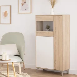 Vitrina Relax Plus 3 puertas apertura push 142x77x33 cm