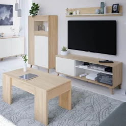 Vitrina Relax Plus 3 puertas apertura push 142x77x33 cm