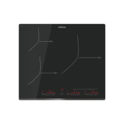 Vitrocerámica Edesa EIM6330 B/A 7000W 3 fuegos 9 potencias negro 59 cm