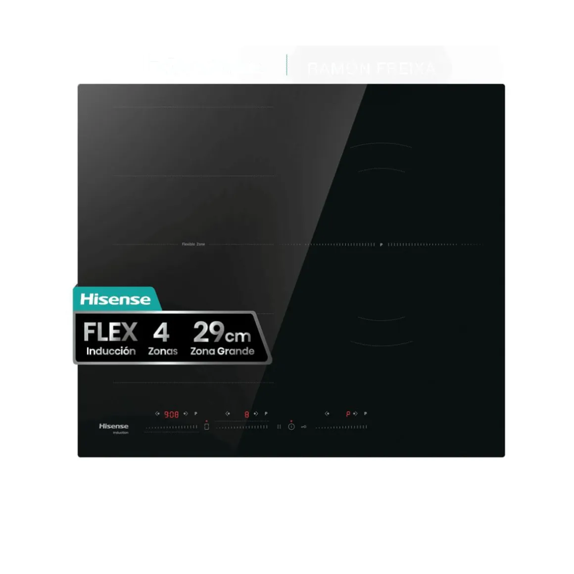 Vitrocerámica Hisense HI6352BSCE 7400W 5 fuegos negro 60 cm