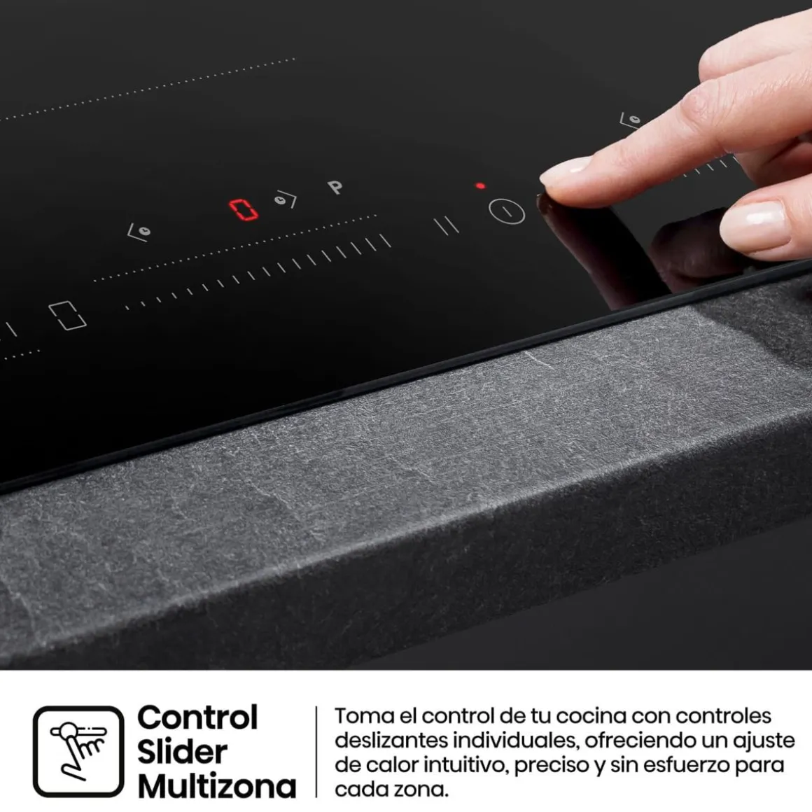 Vitrocerámica Hisense HI6352BSCE 7400W 5 fuegos negro 60 cm