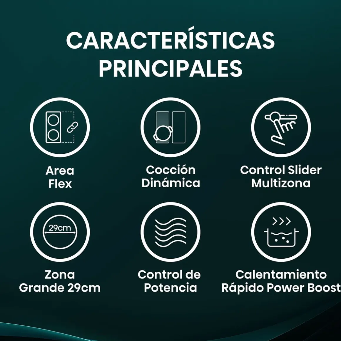 Vitrocerámica Hisense HI6352BSCE 7400W 5 fuegos negro 60 cm