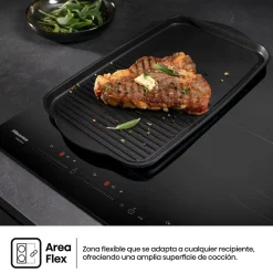Vitrocerámica Hisense HI6352BSCE 7400W 5 fuegos negro 60 cm