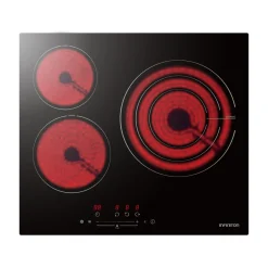 Vitrocerámica Infiniton VIT3N30 3 zonas 9 potencias negro 60 cm