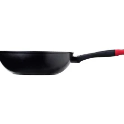Wok Óptima+ Pyrex aluminio forjado antiadherente negro Ø28 cm