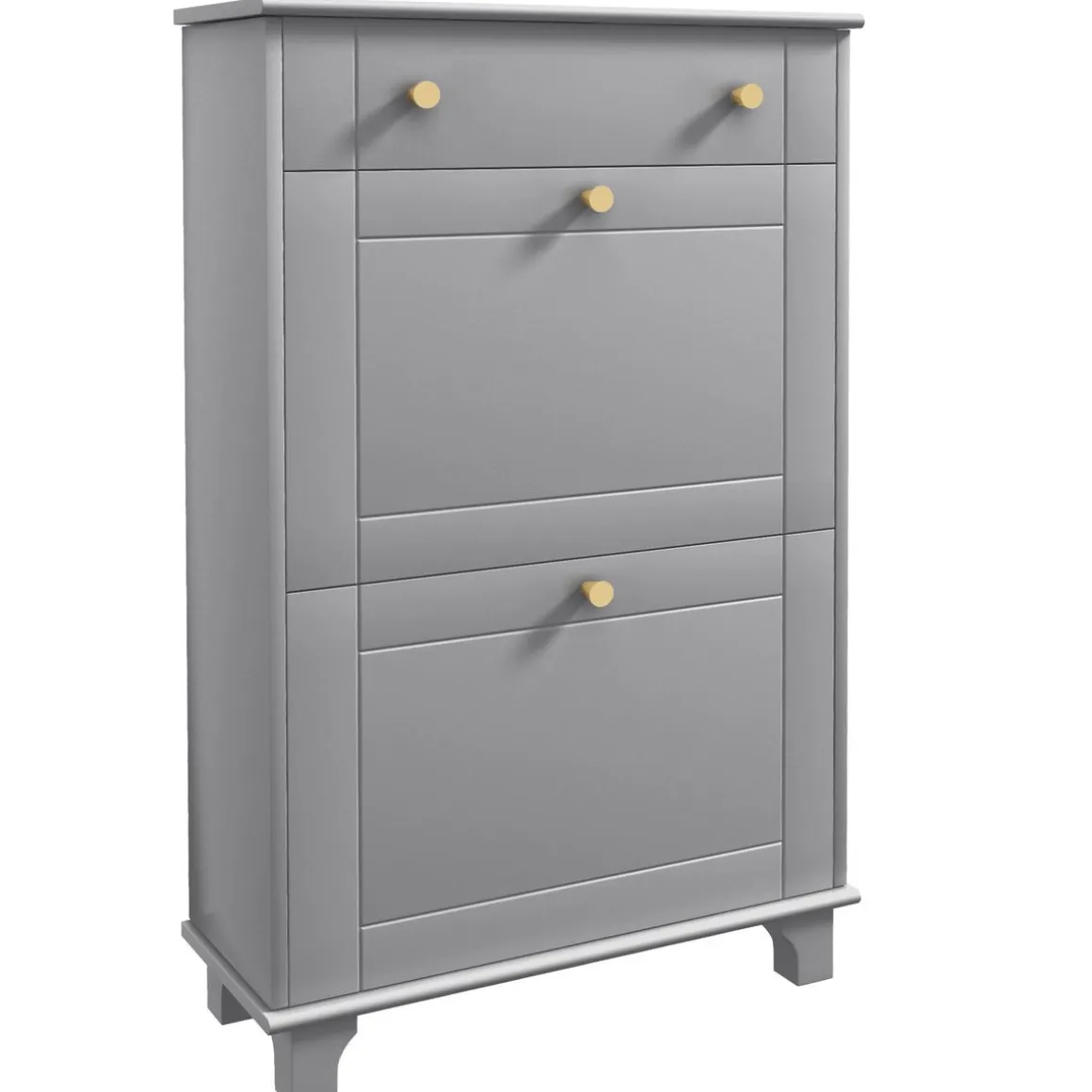 Zapatero Afternoon Homcom cajón con 2 puertas gris 98,5x60x23,5 cm