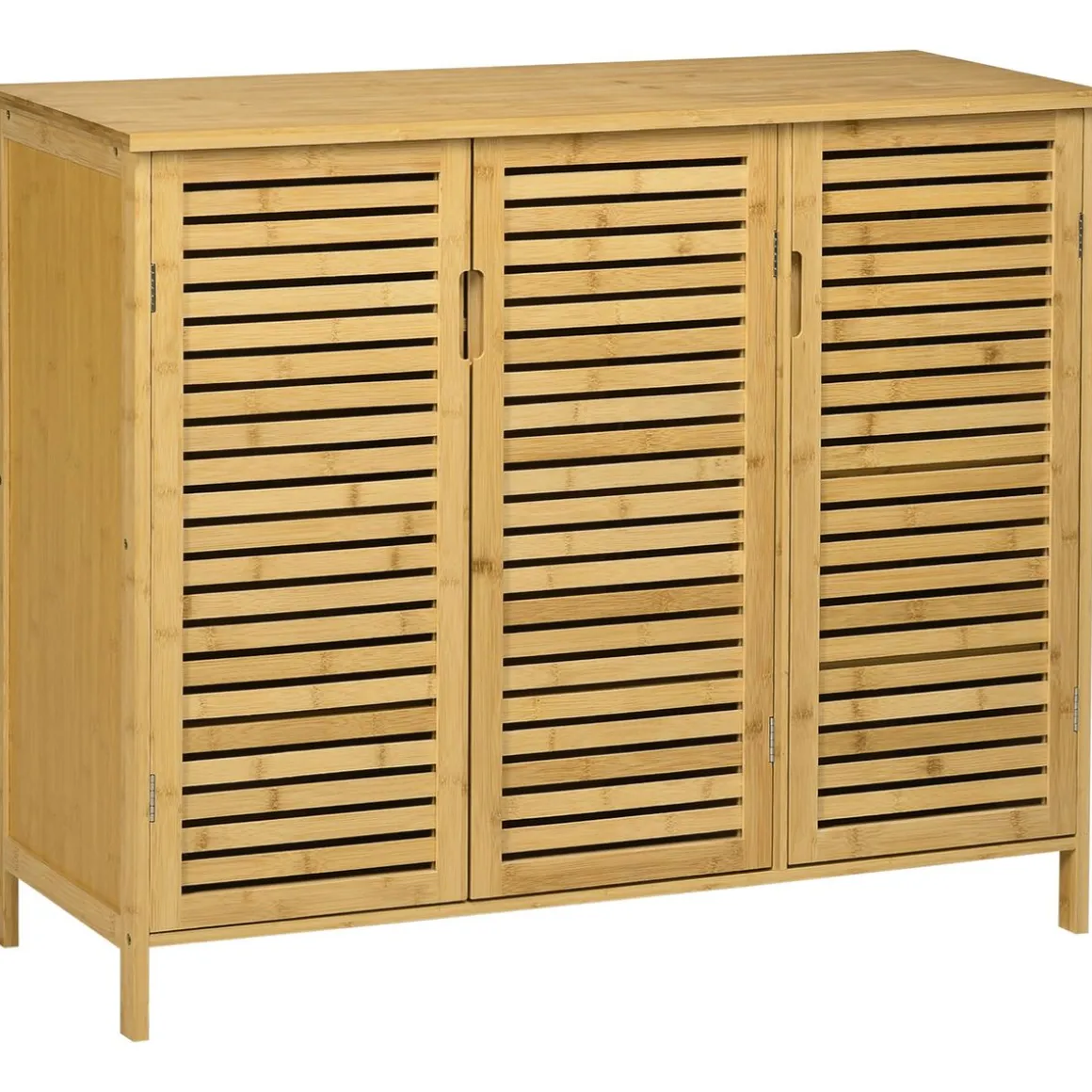 Zapatero Akira Homcom 3 puertas natural 80x100x35 cm