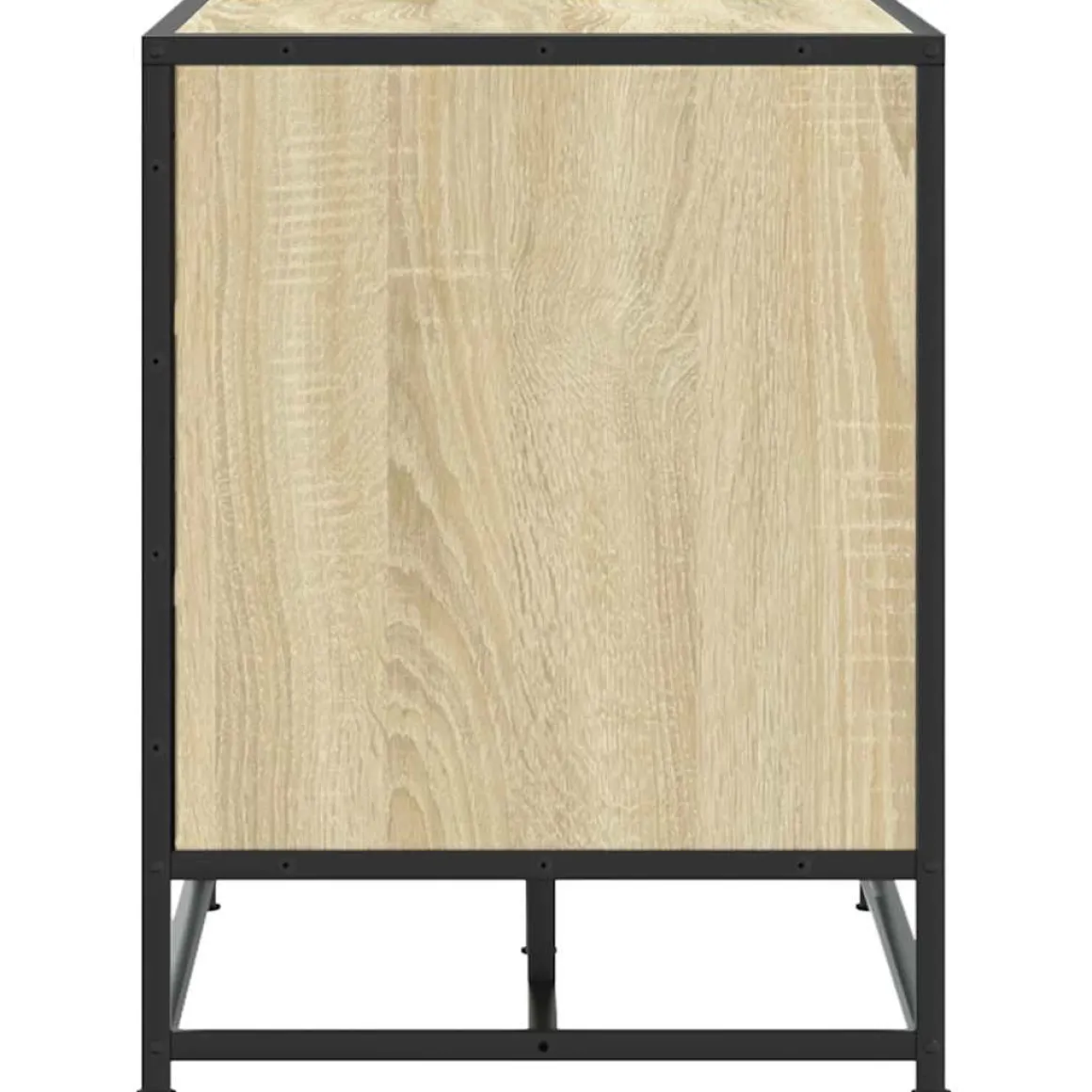 Zapatero Bench banco con cajón y compartimentos natural/negro 53,5x80x40 cm