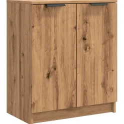 Zapatero Brujas 2 puertas roble 70x59x35 cm