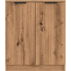 Zapatero Brujas 2 puertas roble 70x59x35 cm