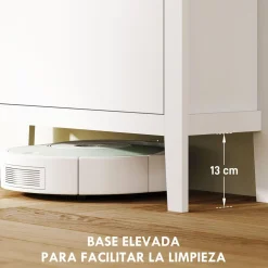 Zapatero Emile Homcom 2 compartimentos blanco 95,5x80x24 cm