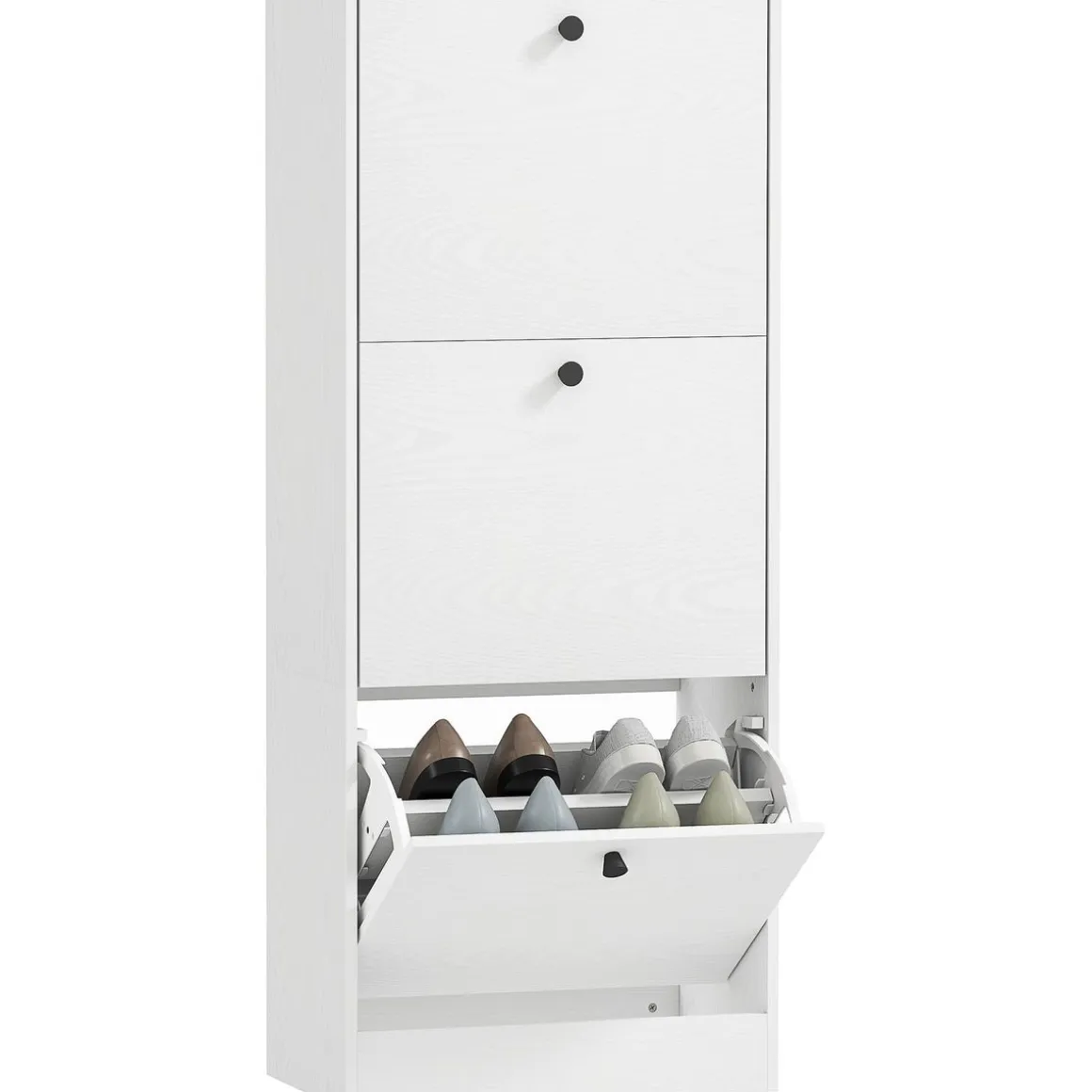 Zapatero Emue Homcom de 3 cajones blanco 115x47x28 cm