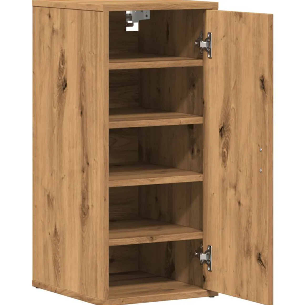 Zapatero Gante 1 puerta roble 70x32x35 cm