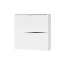Zapatero Maelys 2 puertas abatibles 12 pares blanco 76x75x22 cm