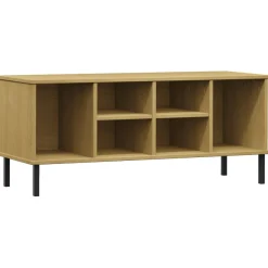 Zapatero Mieles 6 compartimentos madera de pino natural 45x106x35 cm